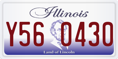 IL license plate Y560430