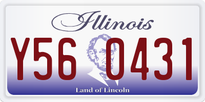 IL license plate Y560431