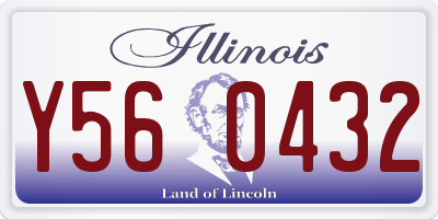 IL license plate Y560432