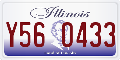 IL license plate Y560433