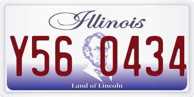 IL license plate Y560434