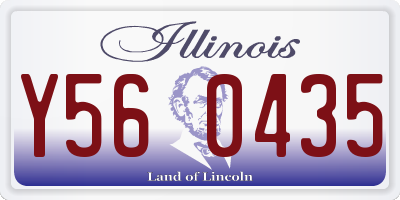 IL license plate Y560435