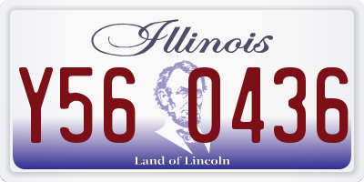 IL license plate Y560436
