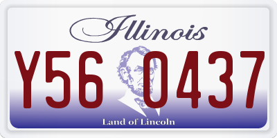 IL license plate Y560437