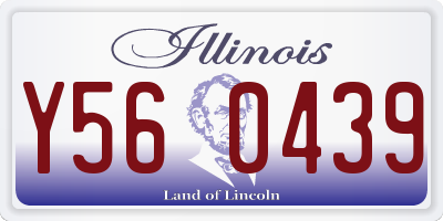 IL license plate Y560439