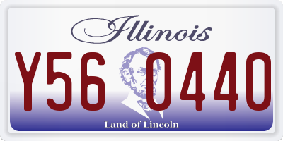 IL license plate Y560440