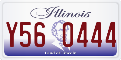 IL license plate Y560444