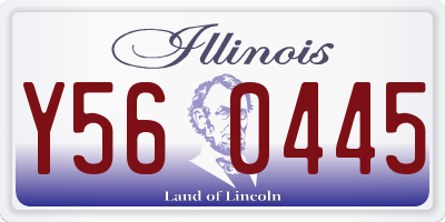 IL license plate Y560445