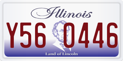 IL license plate Y560446