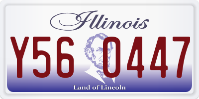 IL license plate Y560447