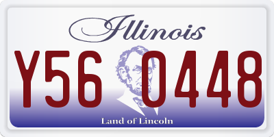 IL license plate Y560448