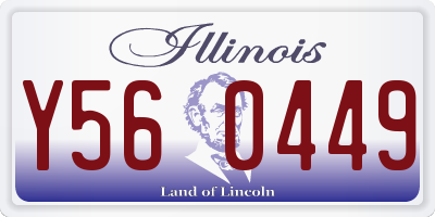 IL license plate Y560449