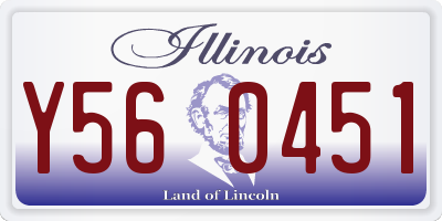 IL license plate Y560451