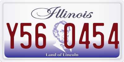 IL license plate Y560454