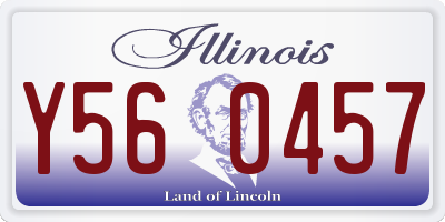IL license plate Y560457
