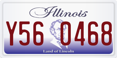 IL license plate Y560468