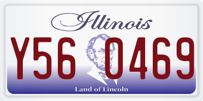 IL license plate Y560469