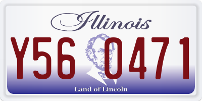 IL license plate Y560471