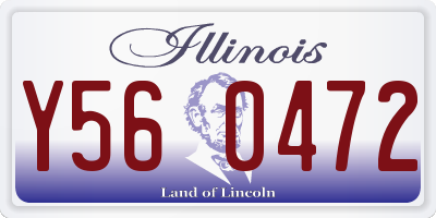 IL license plate Y560472