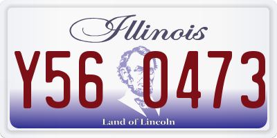 IL license plate Y560473