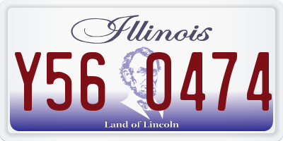 IL license plate Y560474