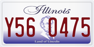 IL license plate Y560475
