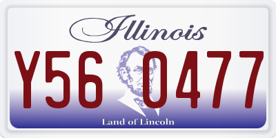 IL license plate Y560477