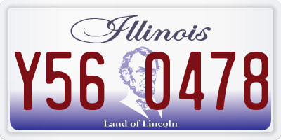 IL license plate Y560478