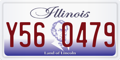 IL license plate Y560479