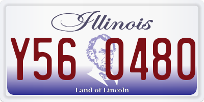 IL license plate Y560480