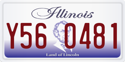 IL license plate Y560481