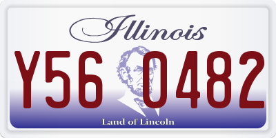 IL license plate Y560482