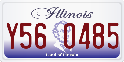 IL license plate Y560485