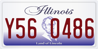 IL license plate Y560486