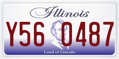 IL license plate Y560487