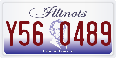 IL license plate Y560489