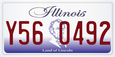 IL license plate Y560492
