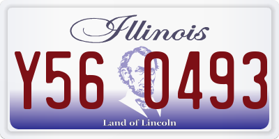 IL license plate Y560493