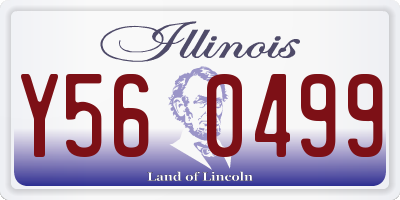 IL license plate Y560499
