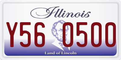 IL license plate Y560500