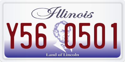 IL license plate Y560501