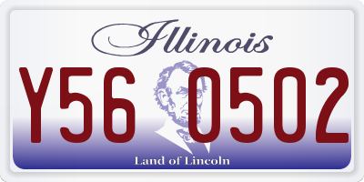IL license plate Y560502