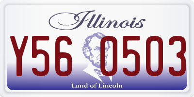 IL license plate Y560503