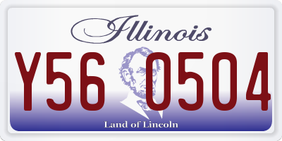 IL license plate Y560504
