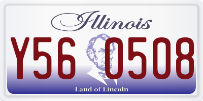 IL license plate Y560508