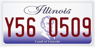 IL license plate Y560509