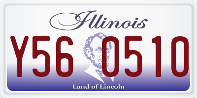 IL license plate Y560510