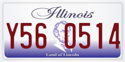IL license plate Y560514
