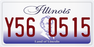 IL license plate Y560515
