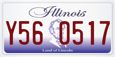 IL license plate Y560517